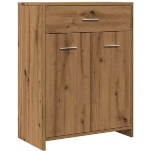 vidaXL Oak Bathroom Cabinet - Engineered Wood Storage Vanity vidaXL Oak Bathroom Cabinet - Engineered Wood Storage Vanity