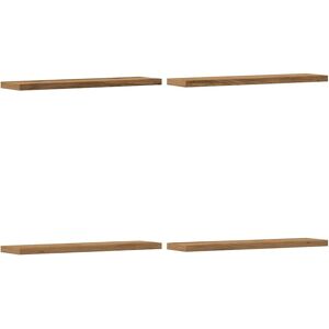 vidaXL Wall Shelves Storage Floating Shelf 4 pcs Artisan Oak Engineered Wood - Wall Shelves vidaXL Wall Shelves Storage Floating Shelf 4 pcs Artisan Oak Engineered Wood - Wall Shelves