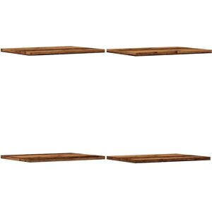 vidaXL Old Wood 4pc Floating Shelves - Bookshelf Boards vidaXL Old Wood 4pc Floating Shelves - Bookshelf Boards
