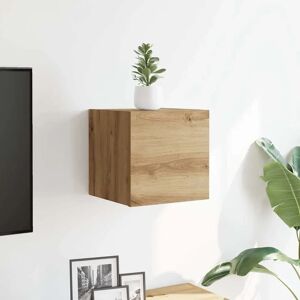 vidaXL 856415 Wall Mounted TV Cabinet 2 pcs Artisan Oak vidaXL 856415 Wall Mounted TV Cabinet 2 pcs Artisan Oak