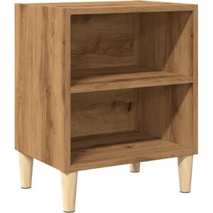 VidaXL Eg Nattbord - 2 stk med Massiv Træben VidaXL Eg Nattbord - 2 stk med Massiv Træben