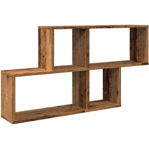 vidaXL Old Wood Wall Shelf - Wall-Mounted Storage Display Rack vidaXL Old Wood Wall Shelf - Wall-Mounted Storage Display Rack