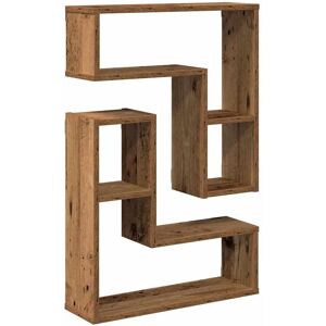 vidaXL Wall Cube Shelves 2 pcs Old Wood 50x15x50 cm Engineered Wood - Wall Shelves vidaXL Wall Cube Shelves 2 pcs Old Wood 50x15x50 cm Engineered Wood - Wall Shelves