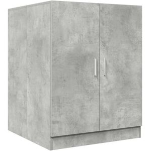 vidaXL Washing Machine Cabinet Concrete Grey - Washing Machine Cabinet with 1 Door vidaXL Washing Machine Cabinet Concrete Grey - Washing Machine Cabinet with 1 Door