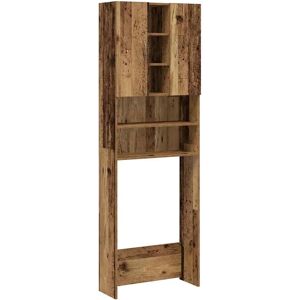 vidaXL Old Wood Washing Machine Cabinet - Laundry Storage vidaXL Old Wood Washing Machine Cabinet - Laundry Storage