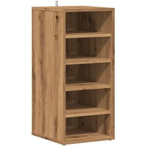 vidaXL Oak Shoe Storage Cabinet - 5 Shelves, 32x35x70 cm vidaXL Oak Shoe Storage Cabinet - 5 Shelves, 32x35x70 cm