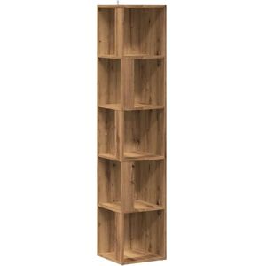 vidaXL Corner Cabinet Artisan Oak 33x33x165 cm Engineered Wood - Corner Storage vidaXL Corner Cabinet Artisan Oak 33x33x165 cm Engineered Wood - Corner Storage