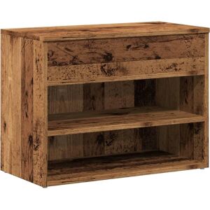 vidaXL Old Wood Shoe Bench 60x30x45cm - Shoe Storage Furniture vidaXL Old Wood Shoe Bench 60x30x45cm - Shoe Storage Furniture