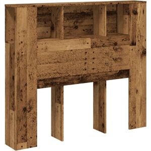 vidaXL Headboard Cabinet Old Wood - Headboard Bed Storage vidaXL Headboard Cabinet Old Wood - Headboard Bed Storage