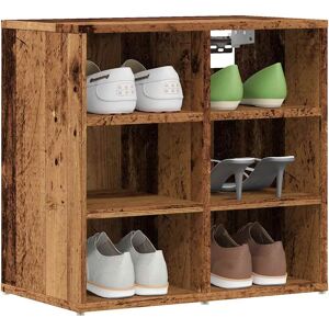 vidaXL Shoe Cabinet - Old Wood 2 pcs 52x30x50 cm vidaXL Shoe Cabinet - Old Wood 2 pcs 52x30x50 cm