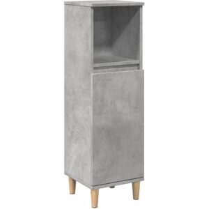 vidaXL Bathroom Cabinet Grey Engineered Wood - Bathroom Cabinet vidaXL Bathroom Cabinet Grey Engineered Wood - Bathroom Cabinet