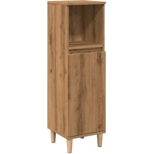 vidaXL Oak Bathroom Cabinet 30x30x100cm - Engineered Wood Storage vidaXL Oak Bathroom Cabinet 30x30x100cm - Engineered Wood Storage