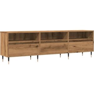 vidaXL Artisan Oak 150x30x44.5 cm Engineered Wood TV Cabinet - TV Type vidaXL Artisan Oak 150x30x44.5 cm Engineered Wood TV Cabinet - TV Type