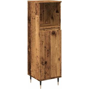 vidaXL Bathroom Cabinet Old Wood Engineered Wood - Bathroom Cabinet vidaXL Bathroom Cabinet Old Wood Engineered Wood - Bathroom Cabinet