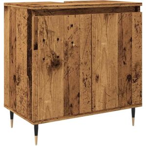 vidaXL Bathroom Cabinet Old Wood 58x33x60 cm - Bathroom Furniture vidaXL Bathroom Cabinet Old Wood 58x33x60 cm - Bathroom Furniture