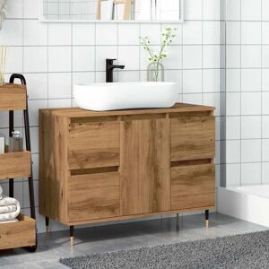 vidaXL Artisan Oak Bathroom Cabinet Sink Cupboard Vanity Unit - Bathroom vidaXL Artisan Oak Bathroom Cabinet Sink Cupboard Vanity Unit - Bathroom