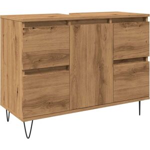 vidaXL Artisan Oak Bathroom Cabinet 80x33x60 cm vidaXL Artisan Oak Bathroom Cabinet 80x33x60 cm