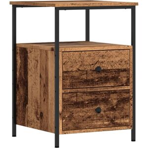 vidaXL Bedside Cabinet Old Wood - Bedside Cabinet vidaXL Bedside Cabinet Old Wood - Bedside Cabinet