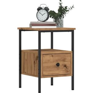 vidaXL Bedside Cabinet Artisan Oak - Compact, Stable, Spacious Storage vidaXL Bedside Cabinet Artisan Oak - Compact, Stable, Spacious Storage