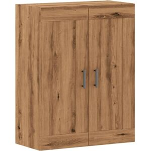 vidaXL Wall Mounted Cabinet - Engineered Wood - 69.5x34x90 cm - Old Oak - Wall Storage vidaXL Wall Mounted Cabinet - Engineered Wood - 69.5x34x90 cm - Old Oak - Wall Storage