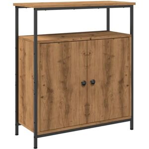 vidaXL Oak Sideboard 70x30x80 cm Engineered Wood vidaXL Oak Sideboard 70x30x80 cm Engineered Wood