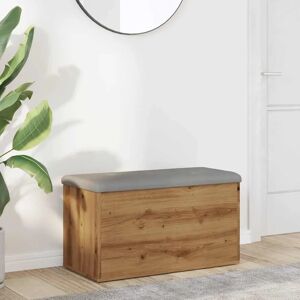 vidaXL Storage Bench - Artisan Oak - Brown - 82x42x45cm vidaXL Storage Bench - Artisan Oak - Brown - 82x42x45cm