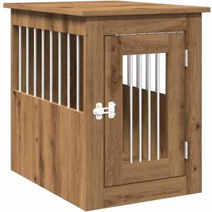 vidaXL Dog Crate Furniture Artisan Oak 45x62x59 cm vidaXL Dog Crate Furniture Artisan Oak 45x62x59 cm