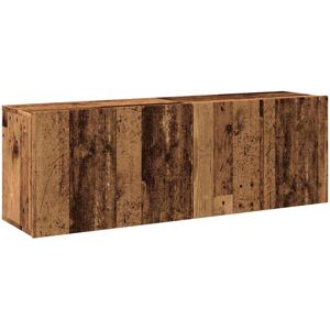 vidaXL Wall-mounted TV Cabinets - Old Wood - 2 pcs vidaXL Wall-mounted TV Cabinets - Old Wood - 2 pcs