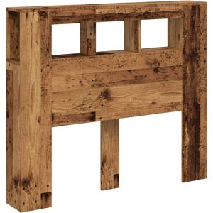 vidaXL Old Wood LED Headboard 120x18.5x103.5 cm - Headboard vidaXL Old Wood LED Headboard 120x18.5x103.5 cm - Headboard
