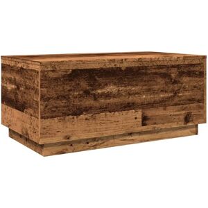 vidaXL Old Wood Coffee Table with LED Lights - 90x50x40 cm vidaXL Old Wood Coffee Table with LED Lights - 90x50x40 cm
