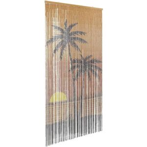 vidaXL Insect Door Curtain Palm Tree Print 100x220 cm Multi coloured - Insect Door Curtain vidaXL Insect Door Curtain Palm Tree Print 100x220 cm Multi coloured - Insect Door Curtain