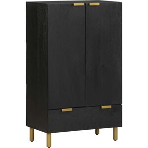 Buffet haut noir - Meuble de rangement - 60x33x100 cm - vidaXL - Publicité Buffet haut noir - Meuble de rangement - 60x33x100 cm - vidaXL - Publicité