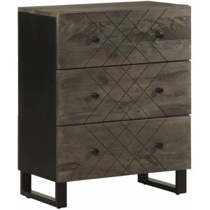 vidaXL Black Solid Mango Sideboard - Storage Cabinet vidaXL Black Solid Mango Sideboard - Storage Cabinet