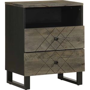vidaXL Svart mango nattbord - Nightstand vidaXL Svart mango nattbord - Nightstand