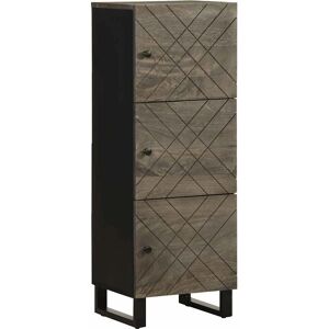 Buffet haut en mango noir vidaXL - Rangement - Publicité Buffet haut en mango noir vidaXL - Rangement - Publicité