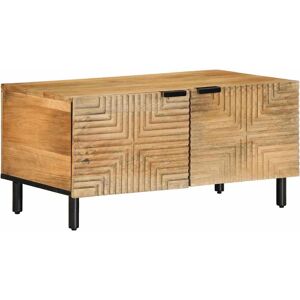 vidaXL Solid Mango Wood Coffee Table - 80x50x40 cm - Brown vidaXL Solid Mango Wood Coffee Table - 80x50x40 cm - Brown