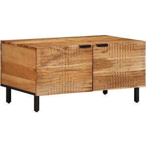 VidaXL Solid Wood Coffee Table - 80x50x40cm - Indoor/Outdoor VidaXL Solid Wood Coffee Table - 80x50x40cm - Indoor/Outdoor