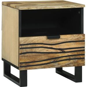 vidaXL Bedside Table - Mango Wood Brown - Bedside Table vidaXL Bedside Table - Mango Wood Brown - Bedside Table
