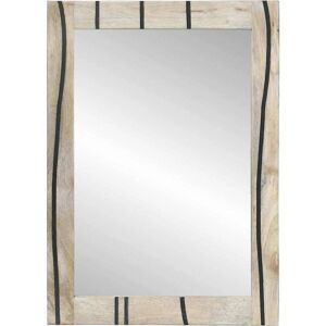 VidaXL Bathroom Mirror Solid Mango Wood - Rectangular Elegant Decor VidaXL Bathroom Mirror Solid Mango Wood - Rectangular Elegant Decor