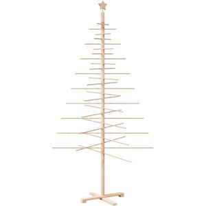 vidaXL Wooden Christmas Tree 210 cm - Solid Pine - Festive Decor vidaXL Wooden Christmas Tree 210 cm - Solid Pine - Festive Decor