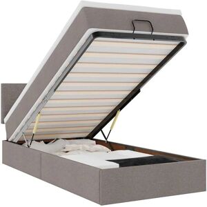 VidaXL Seng med Opbevaringsplads - 80x200cm - Gråbrun VidaXL Seng med Opbevaringsplads - 80x200cm - Gråbrun