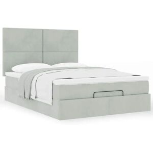vidaXL Ottoman Bed Frame - 140x200 cm - Modern Storage Bed vidaXL Ottoman Bed Frame - 140x200 cm - Modern Storage Bed