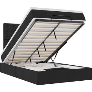 vidaXL Sengekonstruktion med Opbevaringsplads og LED-lys - Seng vidaXL Sengekonstruktion med Opbevaringsplads og LED-lys - Seng