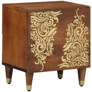 vidaXL Bedside Tables Honey Brown - Solid Wood Medium Bedside Table vidaXL Bedside Tables Honey Brown - Solid Wood Medium Bedside Table