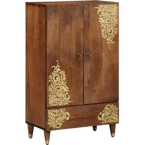 Vidaxl Mango Highboard - Elegant Floral Design - 60x33x100 cm - Highboard Vidaxl Mango Highboard - Elegant Floral Design - 60x33x100 cm - Highboard