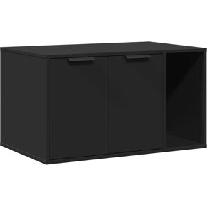 vidaXL Black 80x50x45 cm Cat Litter Box Enclosure - Cat Furniture vidaXL Black 80x50x45 cm Cat Litter Box Enclosure - Cat Furniture