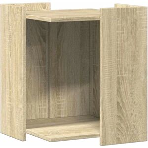 vidaXL Cat Litter Box Sonoma Oak 42x42x51 cm - Cat Litter Box Enclosure vidaXL Cat Litter Box Sonoma Oak 42x42x51 cm - Cat Litter Box Enclosure