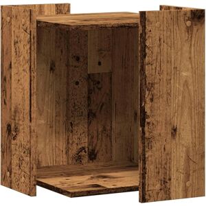 vidaXL Old Wood Cat Litter Box Enclosure - Cat House End Table vidaXL Old Wood Cat Litter Box Enclosure - Cat House End Table