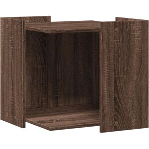 vidaXL Cat Litter Box Enclosure Brown Oak 53x53x51 cm - Cat Litter Box Enclosure vidaXL Cat Litter Box Enclosure Brown Oak 53x53x51 cm - Cat Litter Box Enclosure
