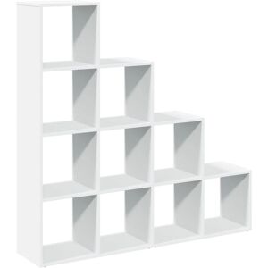 vidaXL White 131.5x29x131.5 cm Room Divider Bookcase - Storage Shelf vidaXL White 131.5x29x131.5 cm Room Divider Bookcase - Storage Shelf